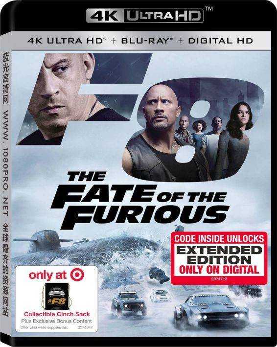 速度与激情8 4k The.Fate.of.the.Furious.2017.2160p.BluRay.HEVC.DTS-X.7.1-HDRINVASION首张杜比视界4k电影[蓝光原盘]—57.93 GB
