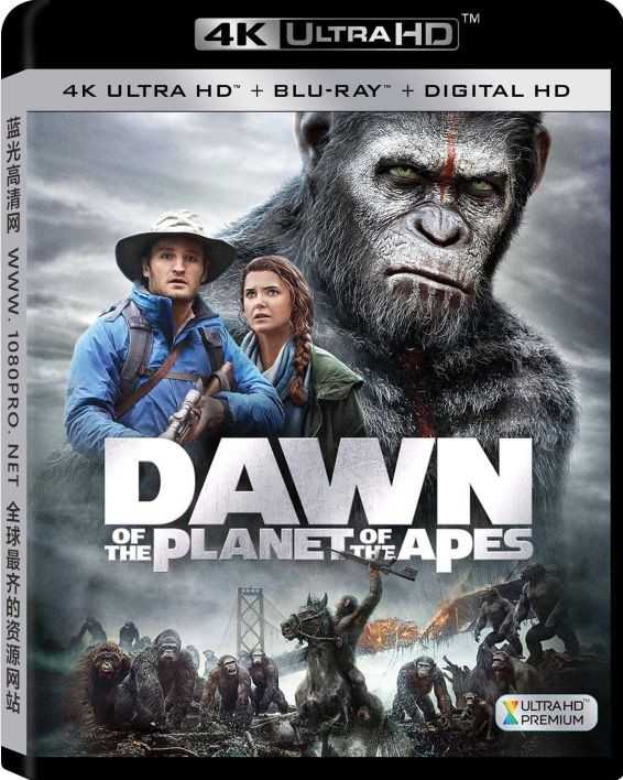 猩球崛起2：黎明之战4K Dawn of the Planet of the Apes 2014 2160p UHD Blu-ray HEVC DTS-HD MA 7.1-4k电影[蓝光原盘]—47.14 GB