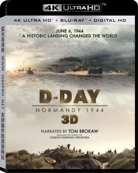 登陆日，诺曼底1944 D-Day.Normandy.1944.2014.DOCU.2160p.UHD.BluRay.x265.10bit.HDR.DTS-HD.MA.5.1-GUHZER 5.18GB